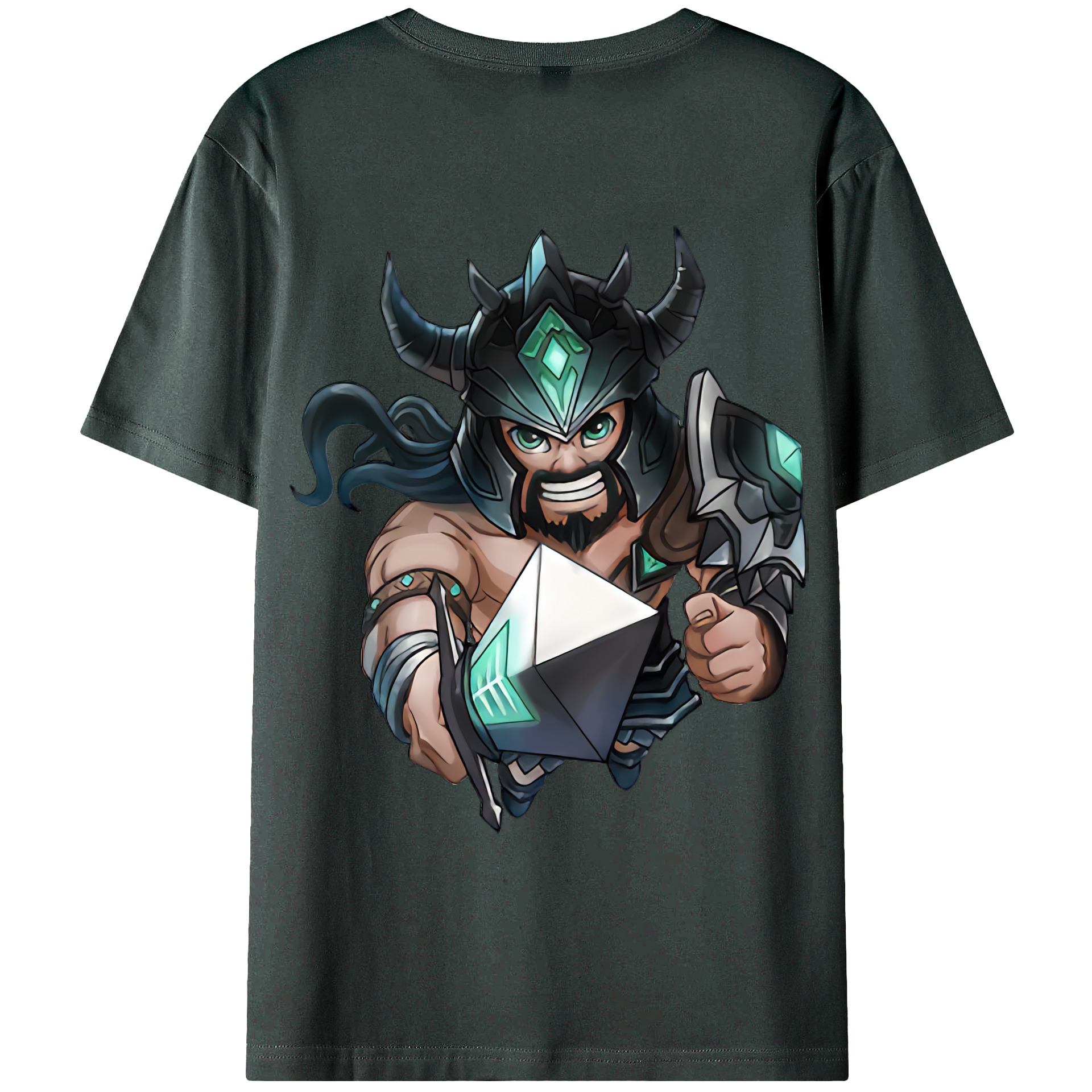 （画像用） リーグ・オブ・レジェンド League of Legends LOL 綿100％ メンズ半袖Tシャツ（バックプリント） 通気性